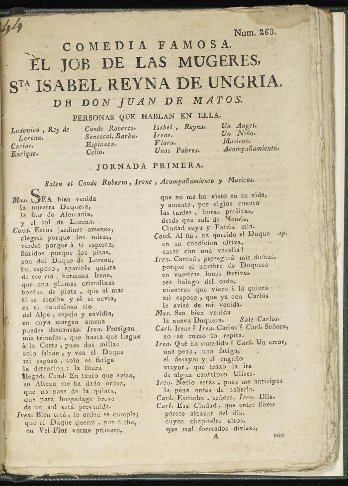 El job de las mugeres, Sta. Isabel Reyna de Ungria /