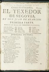 El texedor de Segovia.
