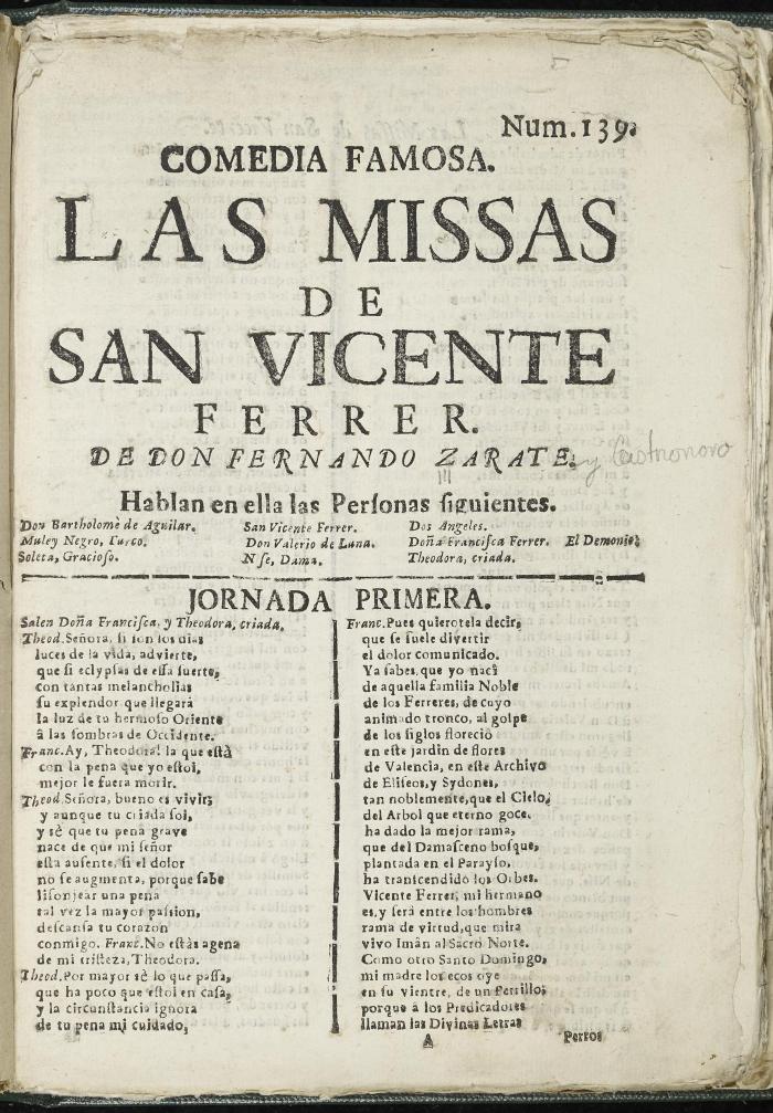 Las missas de San Vicente Ferrer :