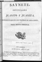 Saynete, intitulado Juanito y Juanita.