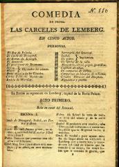Comedia en prosa : Las carceles de Lemberg : .