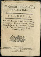 El conde don Garcia de Castilla. :