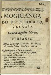 Mogiganga del Rey D. Rodrigo y la caba /
