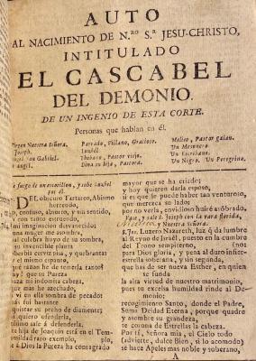 Auto al nacimiento de Nro. Sr. Jesu-Christo, intitulado El cascabel del demonio. /