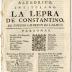 Auto sacramental, alegorico, intitulado: La lepra de Constantino.