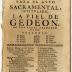 Loa, para el avto sacramental, intitulado, La piel de Gedeon.