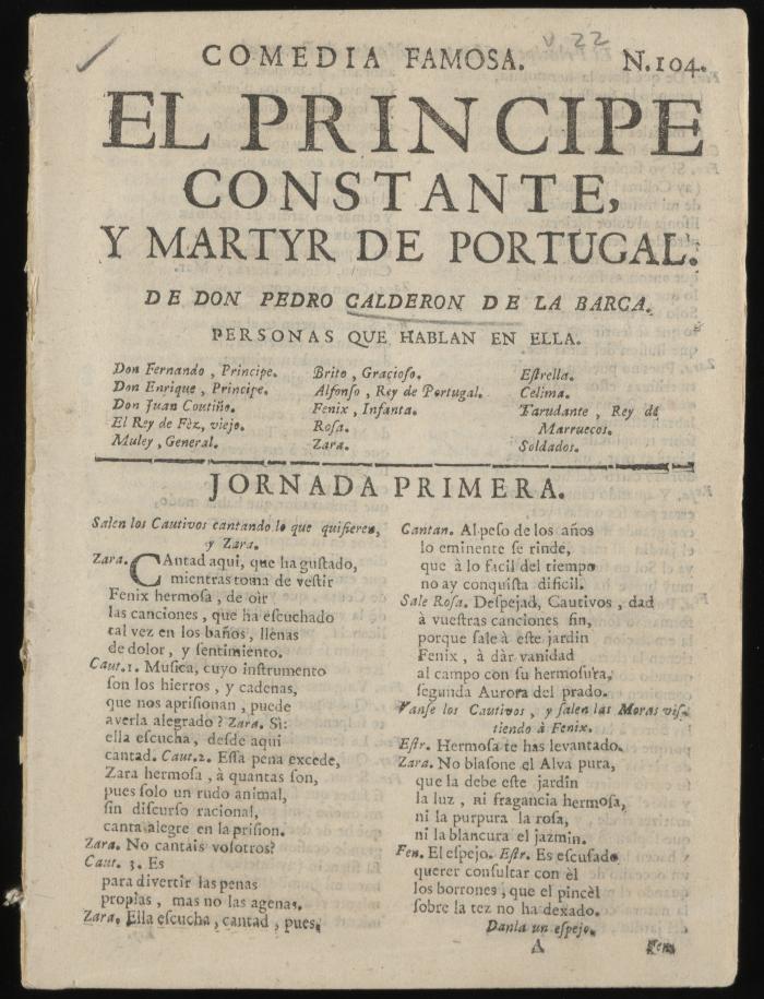 El Principe constante, y martyr de Portugal /