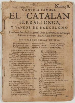 El catalan Serrallonga, y vandos de Barcelona /