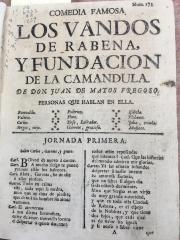 Los vandos de Rabena y fundacion de la Camandula. /