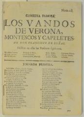 Los vandos de Verona, Montescos y Capeletes /