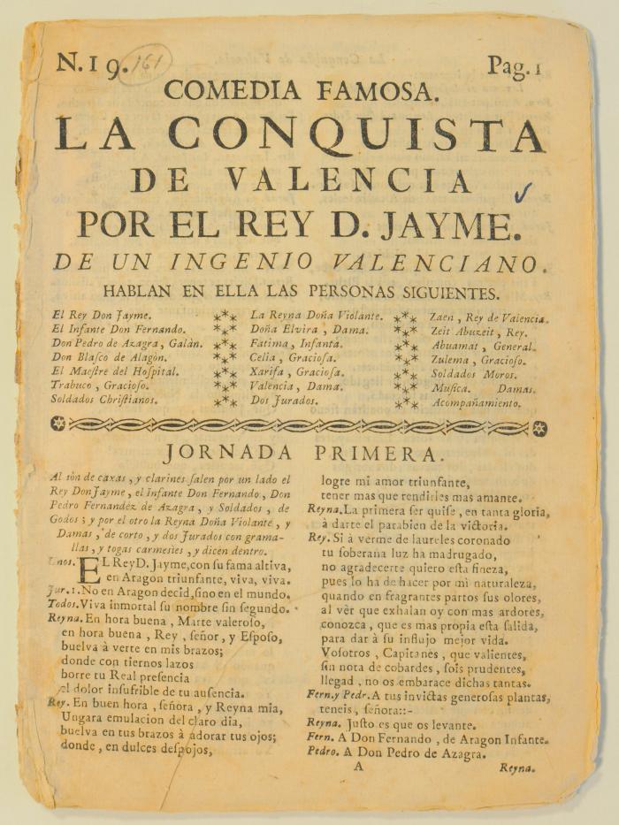 La conquista de Valencia por el rey D. Jayme /