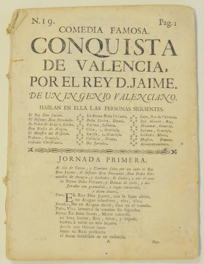 Conquista de Valencia por el rey D. Jaime /