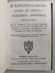 D. Sancho Garcia, conde de Castilla :