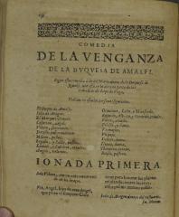Venganza de la Dvqvesa de Amalfi