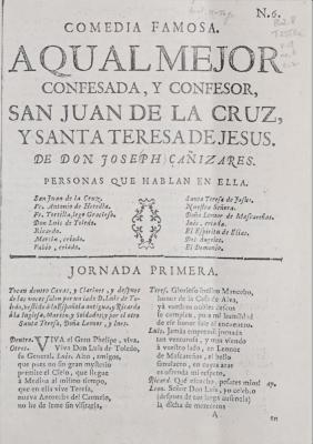 A qual mejor confesada y confesor, San Juan de la Cruz, y Santa Teresa de Jesús :