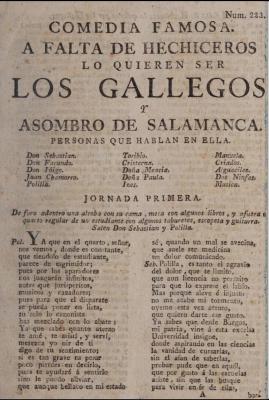A falta de hechiceros lo quieren ser los gallegos, y asombro de Salamanca.
