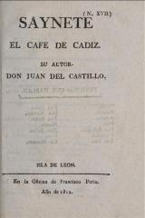 Saynete el café de Cádiz /