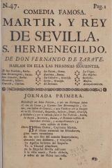 Mártir y rey de Sevilla, S. Hermenegildo :