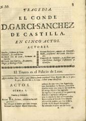 El conde D. Garci-Sánchez de Castilla :