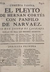 El pleyto de Hernán Cortés con Pánfilo de Narváez :