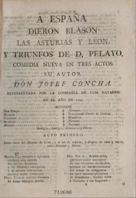 A España dieron blasón las Asturias y León, y triunfos de D. Pelayo :