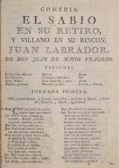 El sabio en su retiro y villano en su rincón, Juan Labrador :
