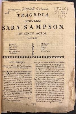 Sara Sampson :