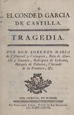 El conde D. García de Castilla :