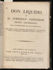 Don Liquido, ó, El currutaco vistiéndose :
