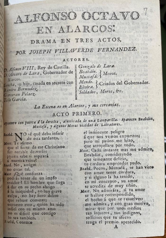 Alfonso Octavo en Alarcos: Drama en tres actos,