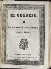 El Cornejo, ó La parodia del Paoli.