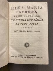 Doña Maria Pacheco, mujer de Padilla :