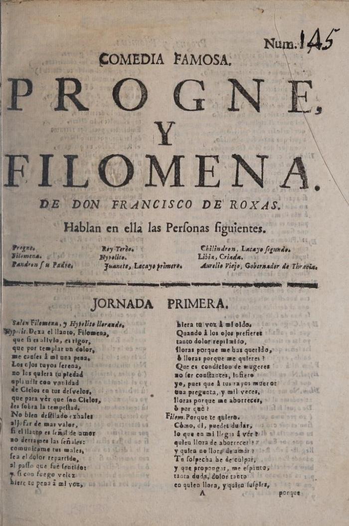 Progne y Filomena :
