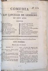 Comedia en prosa: Las carceles de Lemberg. En cinco actos.