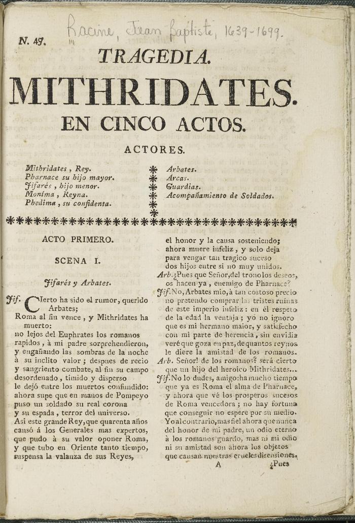 Mithridates :